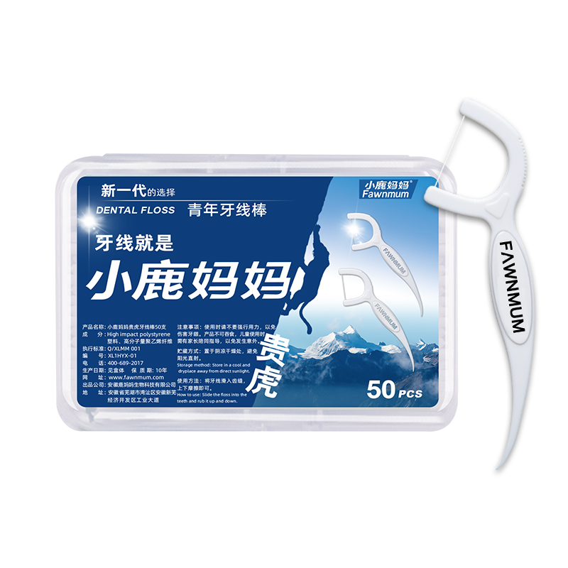 小鹿媽媽青年牙線棒貴虎50支